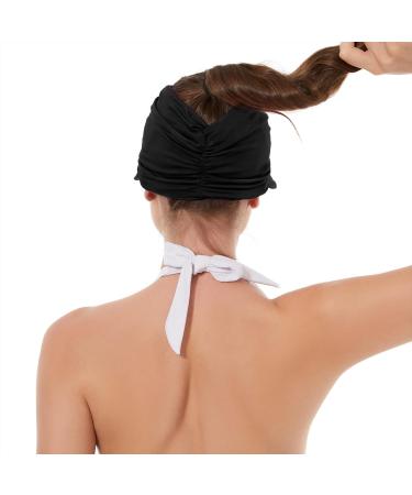 Komorebi Women's UV Protection Sun Hat with Wide Brim and Ponytail Opening - Black, One Size - Buy Online on GoSupps.com