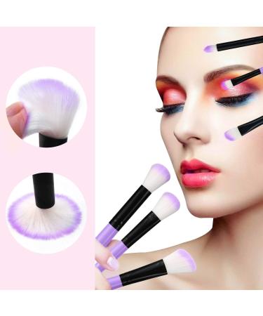 32-Piece Professional Makeup Brush Set with Nylon Bag - Purple - Buy Online on GoSupps.com