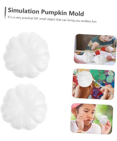 ibasenice 60 Pcs Foam Simulation Pumpkin Realistic Fake Pumpkin Mold Diy Pumpkin Model Bamboo Cabinet Ornaments for Kids Halloween Artificial Pumpkin Decor Outdoor White Accessories Child Whitex6pcs 8X8CMx6pcs - Buy Online on GoSupps.com