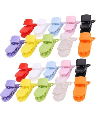 DOITOOL 100 pcs Plastic Baby Teether Toy Pacifier Clips - Soother Toy & Pacifier Suspender for Infants - Buy Online on GoSupps.com