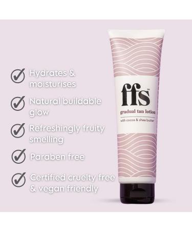 FFS Beauty Fake Tan Duo Set - Gradual Tan 150ml & Tanning Drops 30ml - Gradual Tan Moisturiser Streak Free Long-Lasting Glow Face Fake Tan 100% Vegan Natural Ingredients Self Tan Application. - Buy Online on GoSupps.com