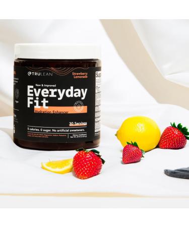 Buy TRULEAN Everyday Fit Water Enhancer - Sugar Free Electrolyte Powder BCAA Blend - Keto Amino Acid Supplement - Delicious Strawberry Lemonade - 30 Servings - Buy Online on GoSupps.com