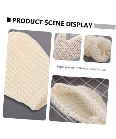 NOLITOY 2pcs Sisal Bath Gloves Exfoliating Mitts for Body Scrub & Cleaning | Soft Hair Towel & Bath Towel White - Buy Online on GoSupps.com
