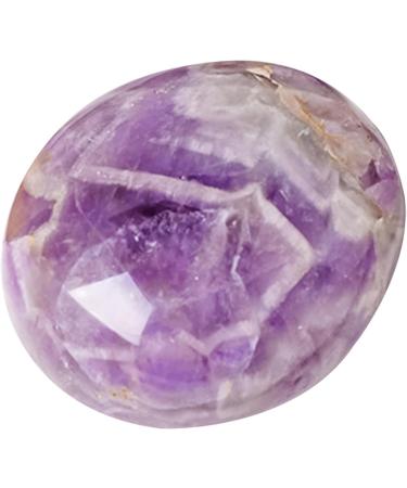 Crystal Stone - Amethyst Palm Stones Crystal for Massage Large Palm Stone Crystals Natural Gemstones Polished Energy Crystal Stone for Stress Relief Meditation - Buy Online on GoSupps.com