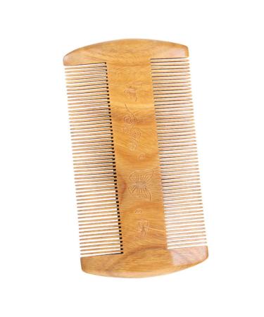 Fomiyes 4 pieces green beard from sandalwood beard hair brush Bart nurses wooden ridge wooDen comb combs for men beard comb for men's flash ridge comb for beard care change h lzerner comb