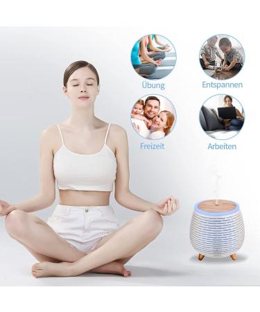 CCKeyin Aroma Diffuser 90ml - Mini Essential Oil Atomizer Humidifier with Adjustable Fog Mode & Auto Shut-Off - 7 Color LED Light - Waterless Safe - Buy Online on GoSupps.com