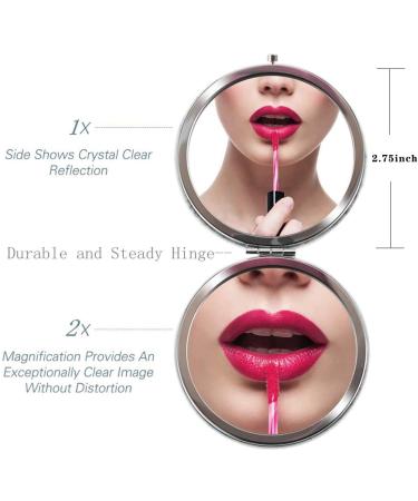 2 Pack Bride Tribe Crystal Compact Makeup Mirrors - Bachelorette Party & Bridesmaid Proposal Gifts (Champagne) - Buy Online on GoSupps.com