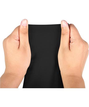 Calf Compression Bandage for Men - Elastic Relief for Muscle Cramps & Injury Recovery - 1 Pair (L-Black) - Buy Online on GoSupps.com