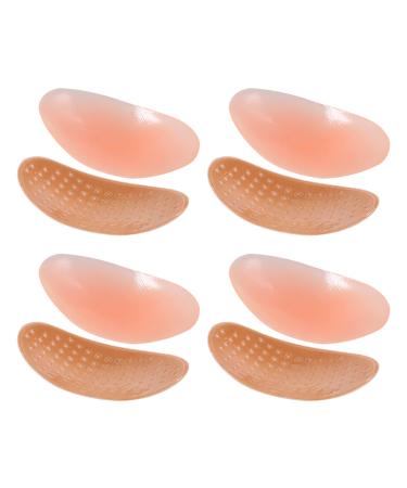 Feltchelectr 4 pairs non-slip shoulder pads made of silicone hose bras for women Self-adhesive push-up pads suit shoulder pad women bras women jacket structured Miss japan 13x8x2.5cm