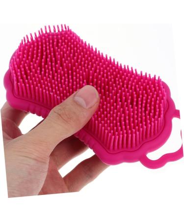 Frcolor Silicone Shower Scrubber & Hairbrush 2-Pack Scalp Meridian Massage Tool for Body & Hair Care Perfect for Bathing & Washing - Buy Online on GoSupps.com