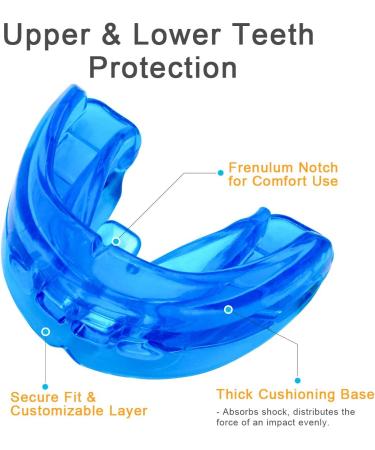 Coolrunner Double Braces Mouth Guard | No Boil Athletic Mouth Guards for Youth & Teens | Upper & Lower Teeth Protection - Buy Online on GoSupps.com