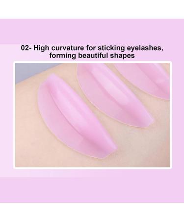 Eventerde Eyelash Holder Pads - 5 Pairs Under Eye Lash Lift Pad Reusable Silicone Lash Lift Supplies Under Eye Lash Lift Pad for Beautiful Eyebrows - Buy Online on GoSupps.com
