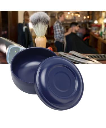 Dark Blue Razor Shell with Lid - Wide Iron Shaving Soap Cup & Foam Mug with Large Capacity for Effortless Shaving - Buy Online on GoSupps.com