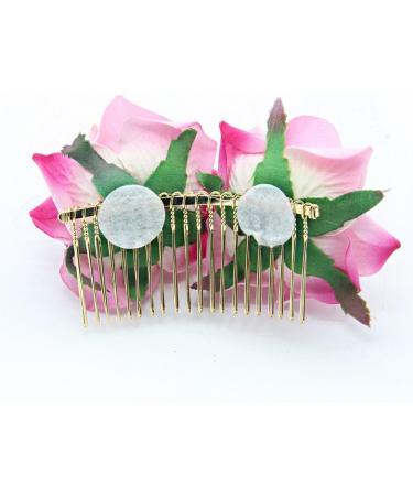 Miaoo Flamenco Dancer Hair Clip Rose Hairpin Bridesmaid Wedding Women Hair Accessory Bridal Hair Comb (Beige) - Buy Online on GoSupps.com