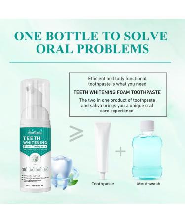 Foaming Toothpaste for Sensitive Teeth - Effective Stain Removal (60ml) | International Shipping Available - Buy Online on GoSupps.com