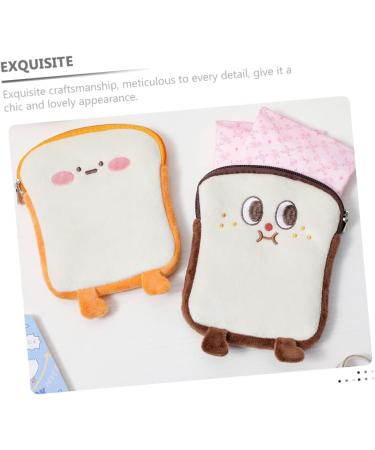 Lurrose Aunt's Towel Storage Bag | Plush Purse for Feminine Hygiene Products | Period Bag with Zipper Closure | Cute and Convenient Storage Solution 15.4X12.2CM - Buy Online on GoSupps.com