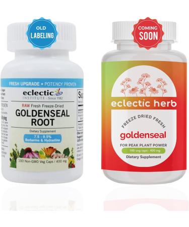 Eclectic Institute Goldenseal Capsules | Immune & Sinus Support | 100 CT - Buy Online on GoSupps.com
