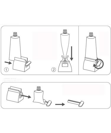 BuyEverything Creative Toothpaste Extruder Stand Bathroom Toothpaste Dispenser Facial Cleanser Tube Cream Squeezer Home Tube Rolling Holder Squeezer (White) - Buy Online on GoSupps.com