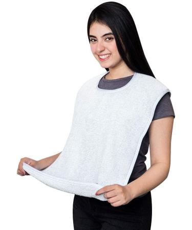 Adult Bibs For Women & Man Waterproof & Washable Bibs for Eating Adult bibs for Elderly Eating Clothing Protectors(4 Pack) - Buy Online on GoSupps.com