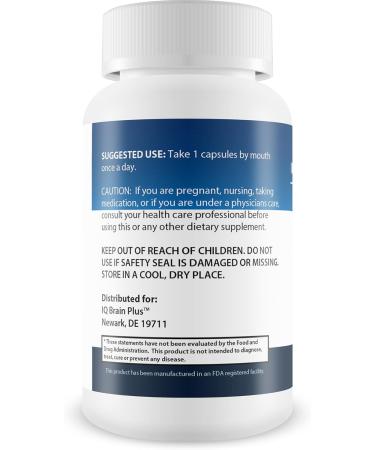 Brain+ Cognitiva - Advanced Cognitive Support - Help Increase and Improve Memory Boost Mental Focus and Support Mental Clarity - Alpha-GPC Capsules for Brain Support and Opti Nootropic Boost - Buy Online on GoSupps.com