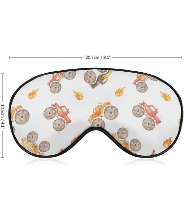 Buy Cute Monster Trucks Sleeping Mask | Soft Eye Mask & Adjustable Blindfold for Comfortable Night Sleep | International Shipping Available - Buy Online on GoSupps.com
