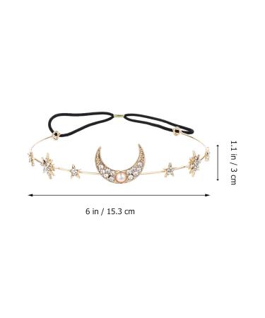 FRCOLOR Moon Stars Hairband Set | Gold Tiaras Headband | Wedding Hair Accessories for Women - 2pcs - Buy Online on GoSupps.com