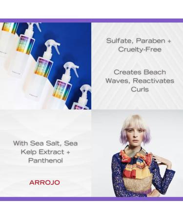 ARROJO Wave Mist Sea Salt Spray for Hair - Natural Texturizing Beach Waves & Curl Activator - Cruelty-Free Formula (8.3 Fl Oz) - Buy Online on GoSupps.com