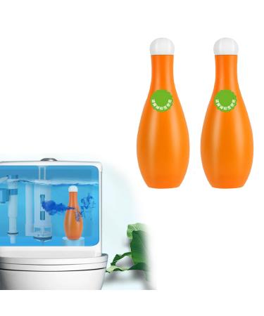 Bowling Blue Bubble Toilet Bowl Cleaner Automatic Long-Lasting Toilet Bowl Cleaner in Bottle Toilet Fresheners Deodorizing & Descaling Extra Power Toilet Bowl Cleaner (2 PCS)