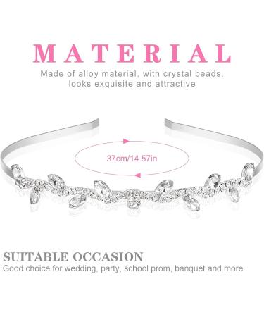 Fantesi 3-Piece Bridal Headband Set | Rhinestone Hair Crown Tiara & Crystal Pearl Accessories for Elegant Weddings - International Shipping Available - Buy Online on GoSupps.com