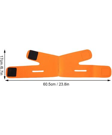 Face Slimming Bandage Belt V Line Lifting Mask Double Chin Reducer (Orange) - Buy Online on GoSupps.com