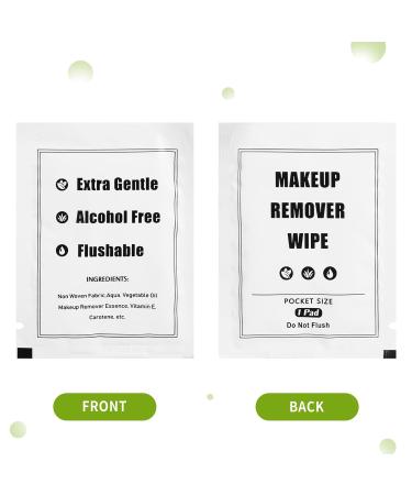 Tatuo 500 Pcs Makeup Remover Wipes Bulk Individually Wrapped Face Cleansing Wipes for Travel & Skin Care | Remove Makeup Lipstick Oil & Dirt - Buy Online on GoSupps.com