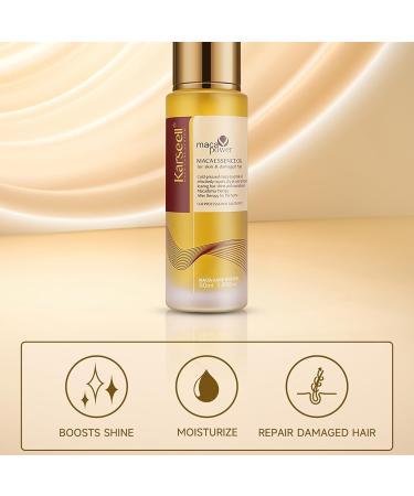 Karsell Moroccan Argan Oil for Hair - 50ml Essential Oil & Serum for Dry Damaged Hair & Keratin Care - Buy Online on GoSupps.com