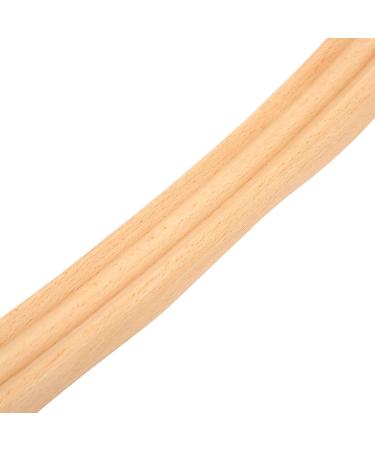 Massage Stick Roller - Ergonomic 3-Slots Wave Handle Wood Scratching Stick for Abdomen & Waist | International Shipping - Buy Online on GoSupps.com