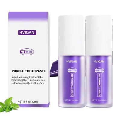 Voihamy Colour Corrector Purple Teeth Whitening Tooth Stain Removal Purple Toothpaste Colour Correcting Tooth Stains Tooth Colour Corrector 30 ml