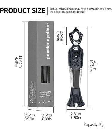  Generisch Powder eyeliner - Intense kohl for defined eyes long-lasting waterproof long-wearing makeup pencil natural finish easy application everyday makeup - Buy Online on GoSupps.com