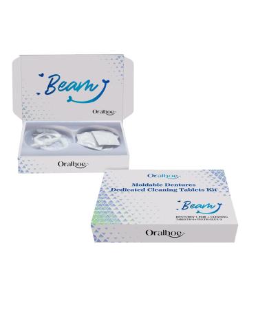 Premium Denture Cleanser Tablets Set Gentle Cleaning Enhanced Comfort & Travel-Friendly Solution for Silicone Dentures(3PCS) 1 Count (Pack of 1)