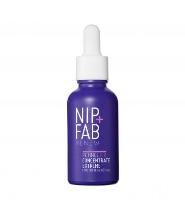 Nip+Fab Retinol Fix Concentrate Extreme 10% - Next-Generation Solution for Youthful Skin with Time-Release Complex Bakuchiol Peptides and Hydration Complex 30ml booster