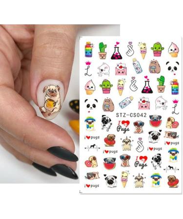 Sliders Banana Abtract Design 3D Nail Sticker Avocado Fruit Decals Sunflower(STZ-CS043) - Buy Online on GoSupps.com