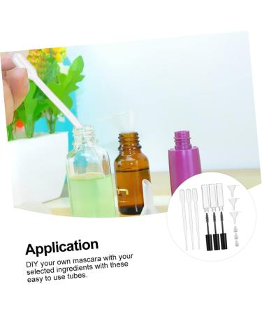 Beavorty 8 Sets Mascara Tube Glass Straw Empty Plastic Dropper Bottle for Chemicals Travel Household Lecythus 10X1.5cmx4pcs Assorted Colorx4pcs - Buy Online on GoSupps.com