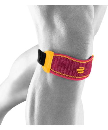 Bauerfeind Unisex Knee Sports Belt - Portable Support for Ball Sports & Athletics | Silicone Ring | Lightweight Pink L - Buy Online on GoSupps.com