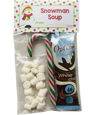 Snowman Soup - Bundle of 3 - Christmas Hot Chocolate Marshmallows & Candy Cane Xmas Eve Box Hot Choc Gift - Buy Online on GoSupps.com