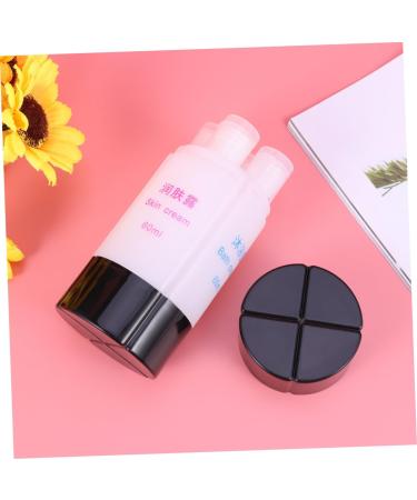 PLAFOPE 1pc Set 4 in 1 Travel Dispenser Cosmetic Travel Containers Travel Cosmetic Containers Leakproof Travel Lotion Bottle Travel Liquid Container Travel Toiletries Empty Bottle Storage medium Black - Buy Online on GoSupps.com