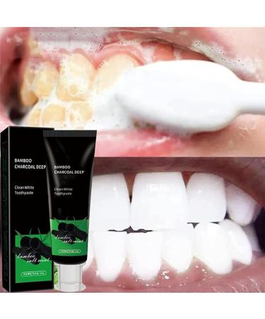 Yan Jiayi Bamboo Coal Deep Cleaning Toothpaste - Activated Carbon Tooth Stain Removal & Breath Freshening | Pack of 3 - Buy Online on GoSupps.com