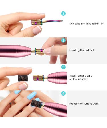 Grehge drill bits sanding bands for nail drill shaft 3/32 inch drill bits for nails mandrel bit for nails nail drill bits for acrylic nails manicure nails manicure pedicure tool(Rainbow) - Buy Online on GoSupps.com