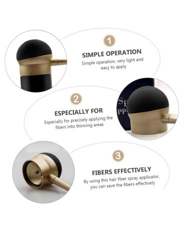 POPETPOP Hair Fiber Spray Applicator - Nozzle Pump for Beard & Hair Filler | Thickening Fiber Spray - Buy Online on GoSupps.com
