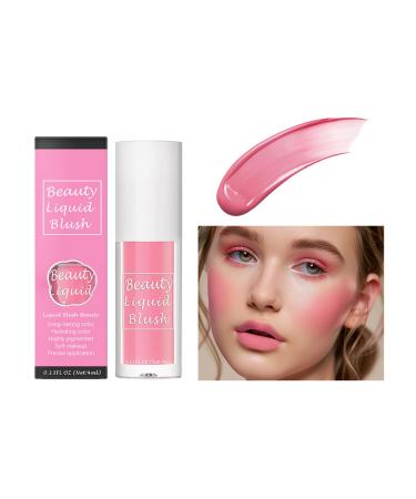 Lightweight Matte Liquid Cheek Makeup Natural Look for Women Girls Multifunctional Smooth Matte Liquid Cheek Blush Natural Look