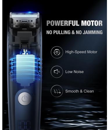 Sejoy Cordless Beard Trimmer for Men & Women - LED Hair Clipper for Mustache & Body Hair Cutting - Blue Z-blue - Buy Online on GoSupps.com
