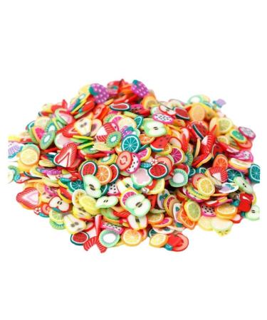 1000 Pcs/Set Nail Art Studs Tiny Fruit Slices Polymer Clay DIY Nail Design Wheel Nail Art Decorations