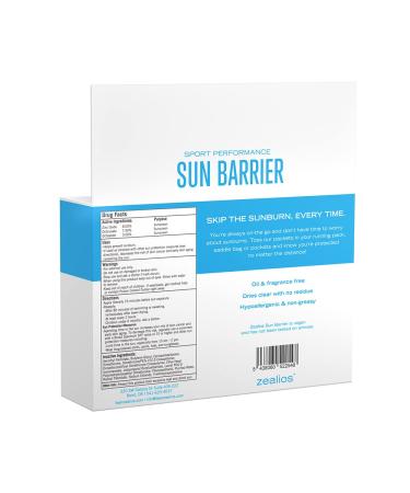 Zealios Sun Barrier SPF 45 - 10 Pack Pocket Size | Best Sun Protection for All Skin Types - Shop Now - Buy Online on GoSupps.com