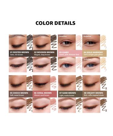 COLORGRAM Cream Liner - 08 Creamy Brown | Ultra Pigmented, Long Lasting Eyeliner - Buy Online on GoSupps.com
